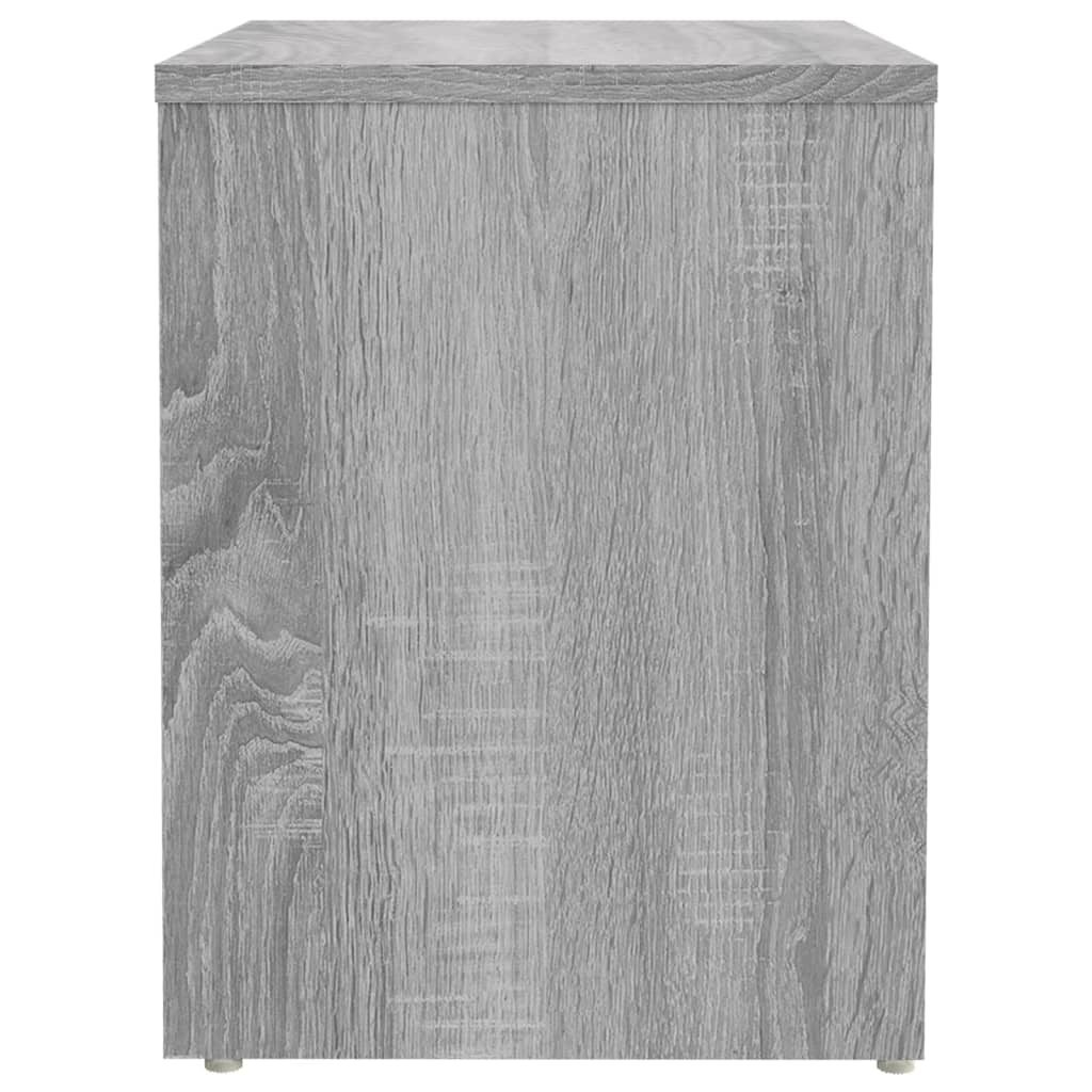 Nightstand Gray Sonoma 40 x 30 x 40 cm Particleboard