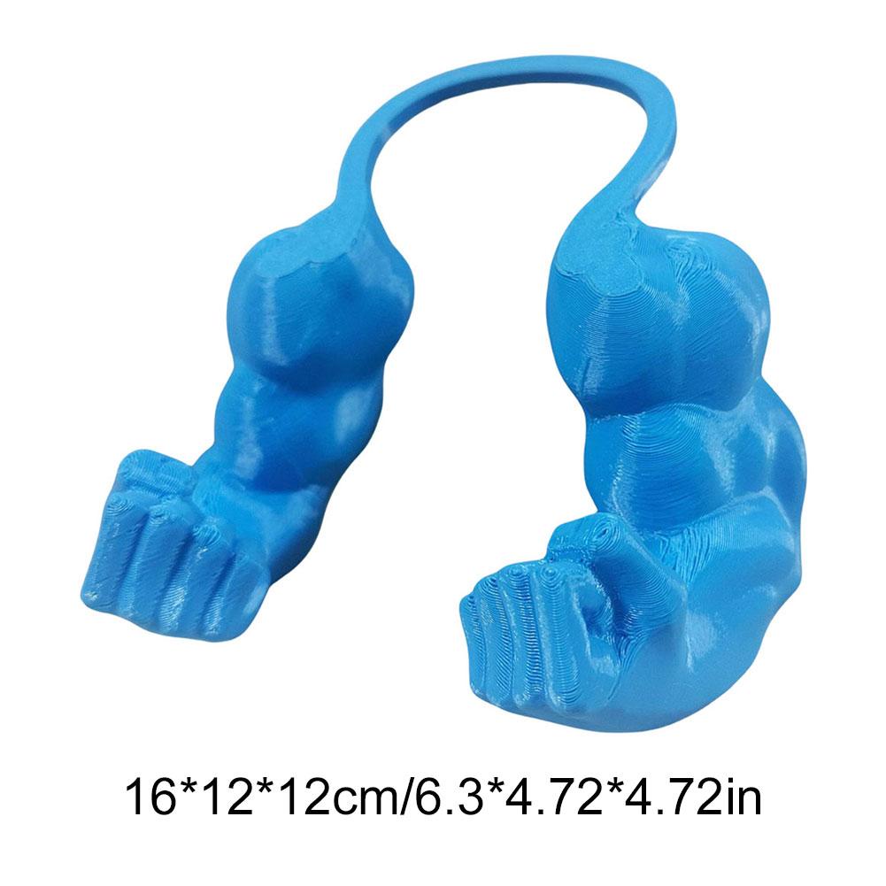Cat Muscle Arm 3D Printed Creative Funny Cat Neck Hanging Decor Pet Cosplay Costume Accessories for Halloween Birthday Party