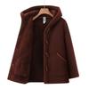 One-Piece Fashionable Winter Hooded Jacket for Middle-Aged and Elderly Women - Plus Velvet and Fleece Lined