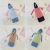 Modern Minimalist Polyester Insulated Water Bottle Bag With Drawstring For Outdoor Sports Use
