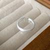 Korean Stylish Inspired Adjustable Pearl And Silver Ring For Women Modern Fashion 2023 Jewelry