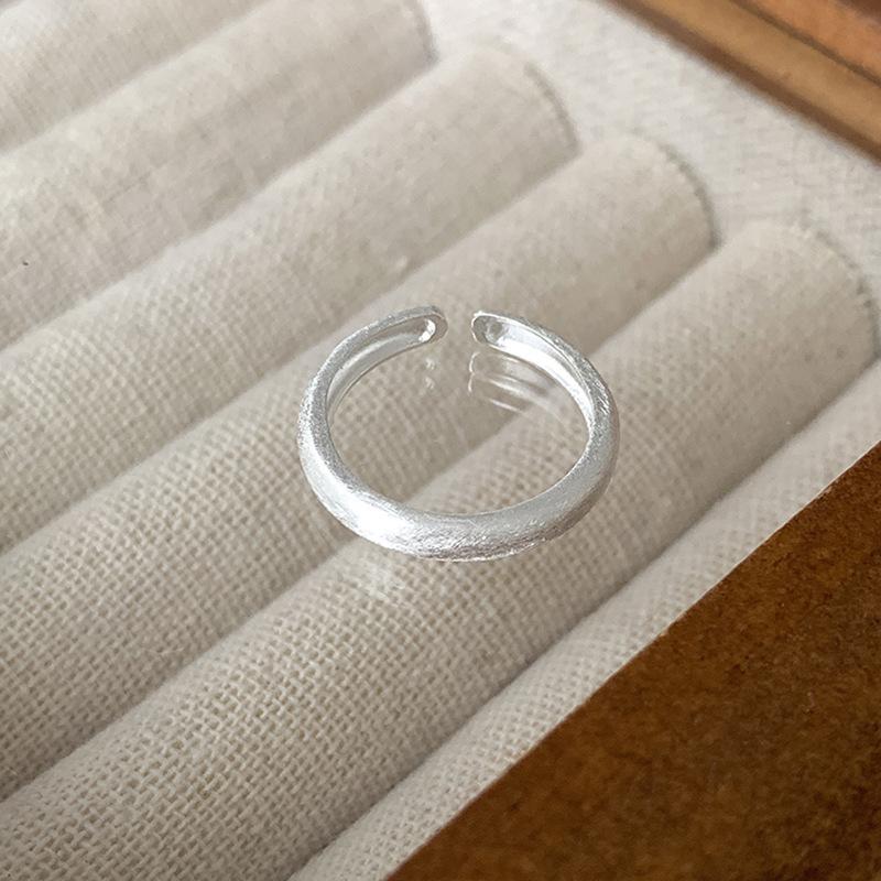 Korean Stylish Inspired Adjustable Pearl And Silver Ring For Women Modern Fashion 2023 Jewelry