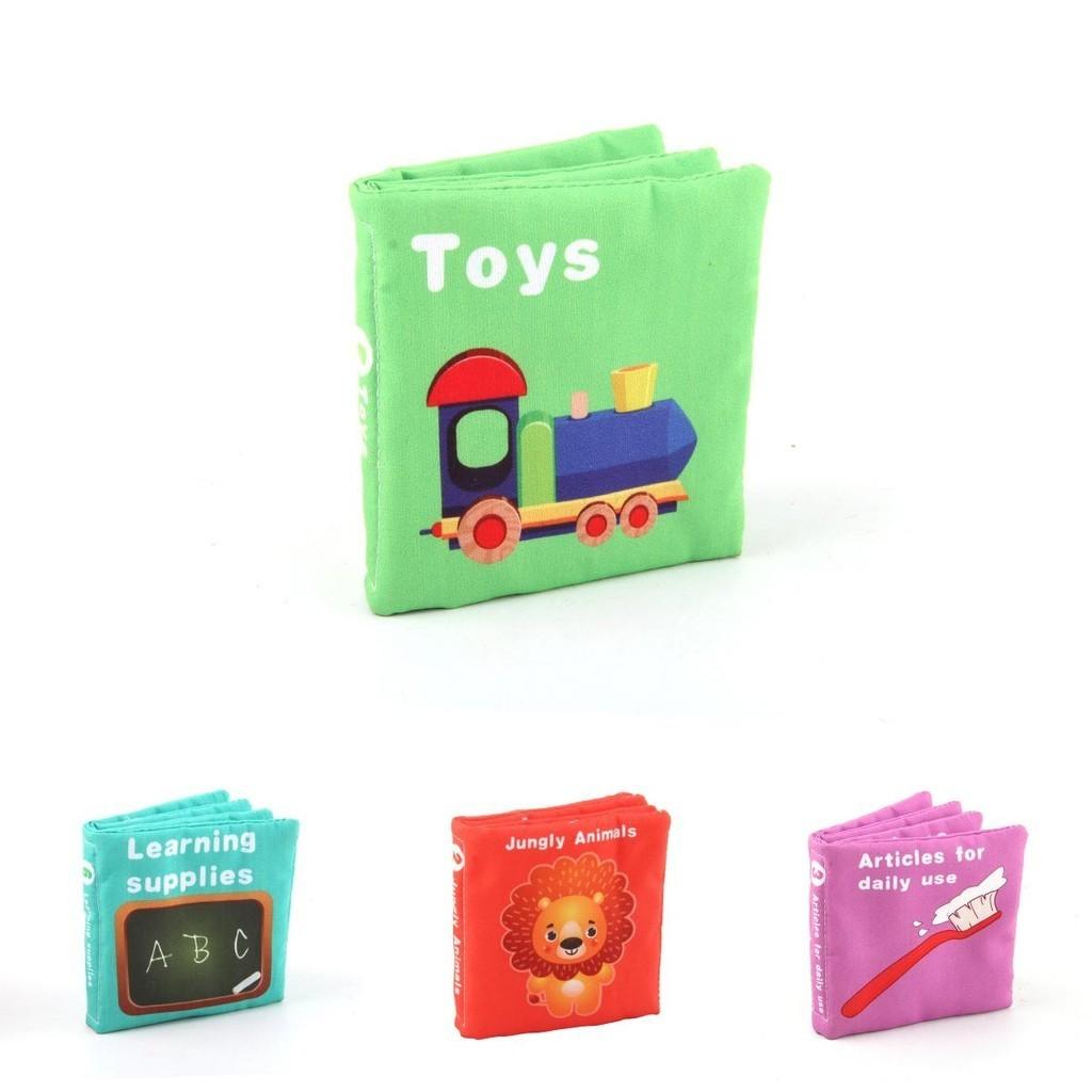 Children's Educational Tear-resistant Water Boilable Palm Book 0-3 Years New Set Cloth Book Toy
