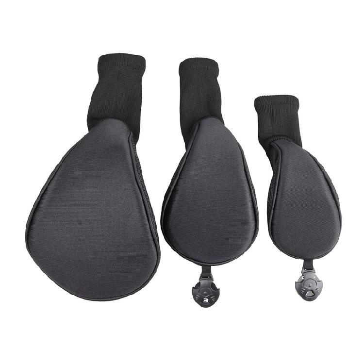 3Pcs Golf for Head Cover for Fairway Woods Driver Hybrids, for w/Interchangeable