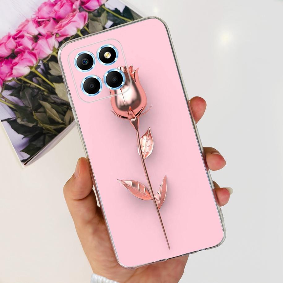 For Honor X6 5G Case VNE-LX1 VNE-LX2 VNE-LX3 Phone Cover Popular Flower Astronaut Soft Funda For Honor X8 TFY-LX1 HonorX8 Bumper