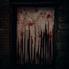 Hanging Halloween Doorway Curtains Scary Theme Bloody Handprints Curtains Bloody Gauze  Bar