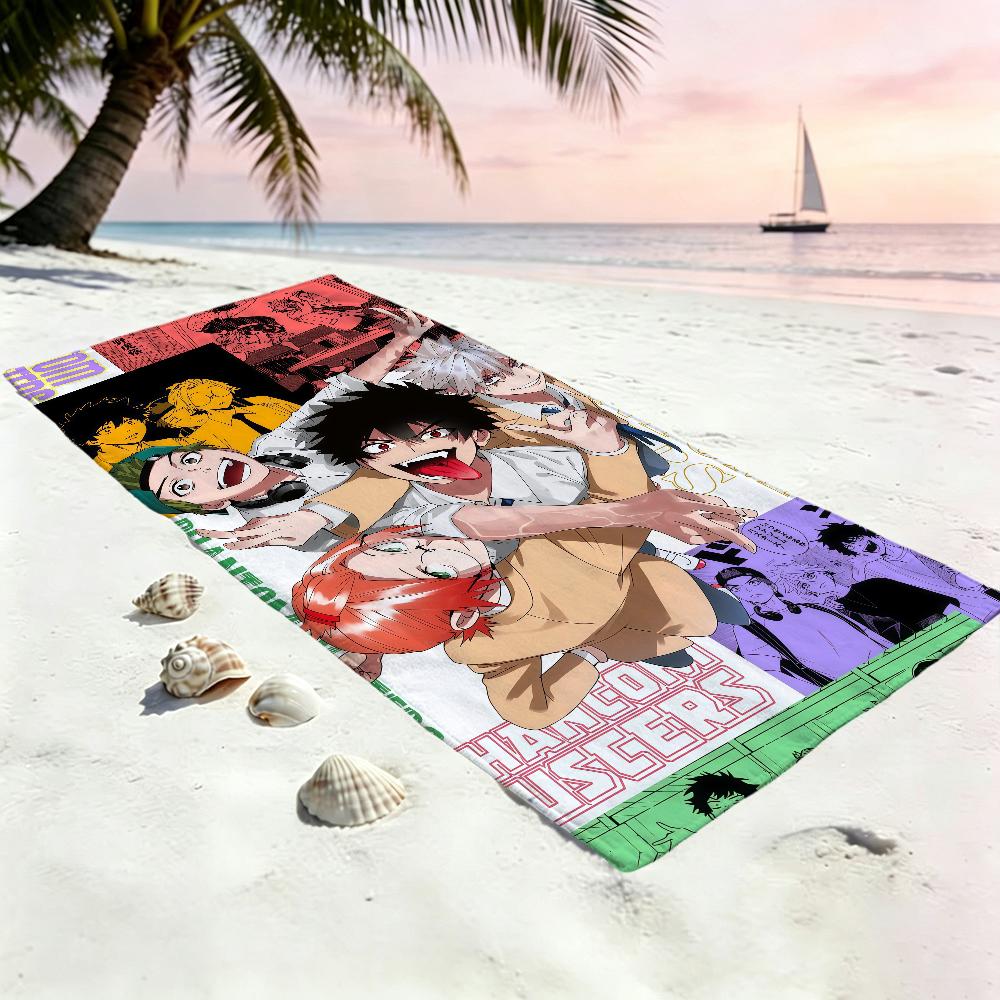 P-Phantom anime Towel Large Quick-Drying B-busters Microfiber soft Beach Towel for Travel Fitness Sauna Bathing Camping