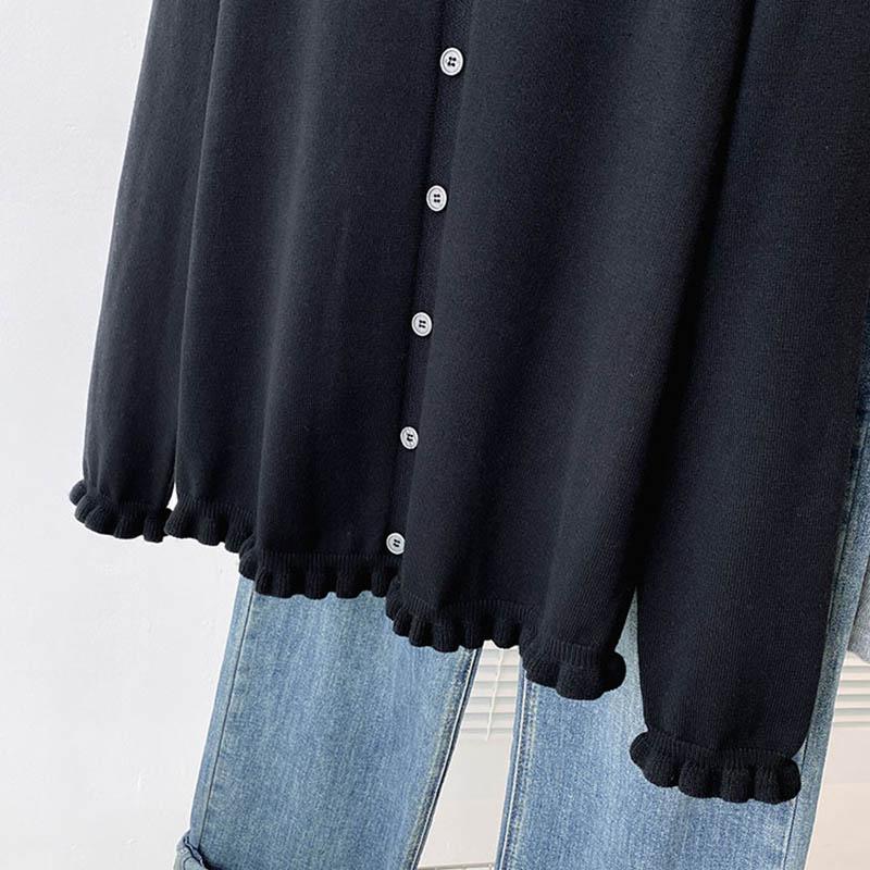 Sweater for Women Autumn Winter Thickened  Warm Knitted Stretchy Long Sleeve Oversize Tops