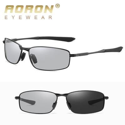aoron Óculos de Sol Fotocromáticos Polarizados com Armação de Metal para Homens Mulheres Moda Esportes Condução Pesca Óculos UV400
