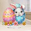 Easter Bunny Eggs Table Top Diamond Painting Ornament Kits Acrylic Special Shaped 5D DIY Diamond Art Tabletop Decor for Beginner