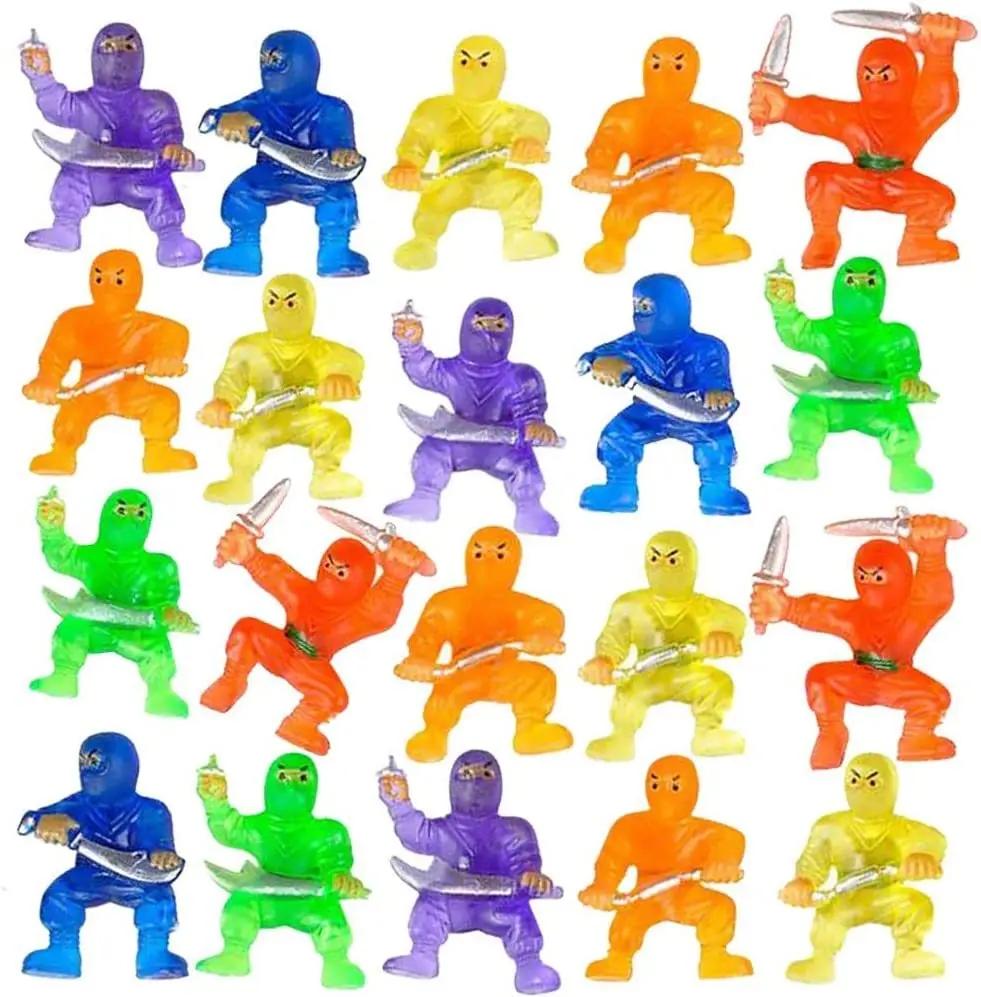 15/30pcs Mini Ninja Standing Action Model Children's Toy Cartoon Anime Action Doll A standing little toy boy gift