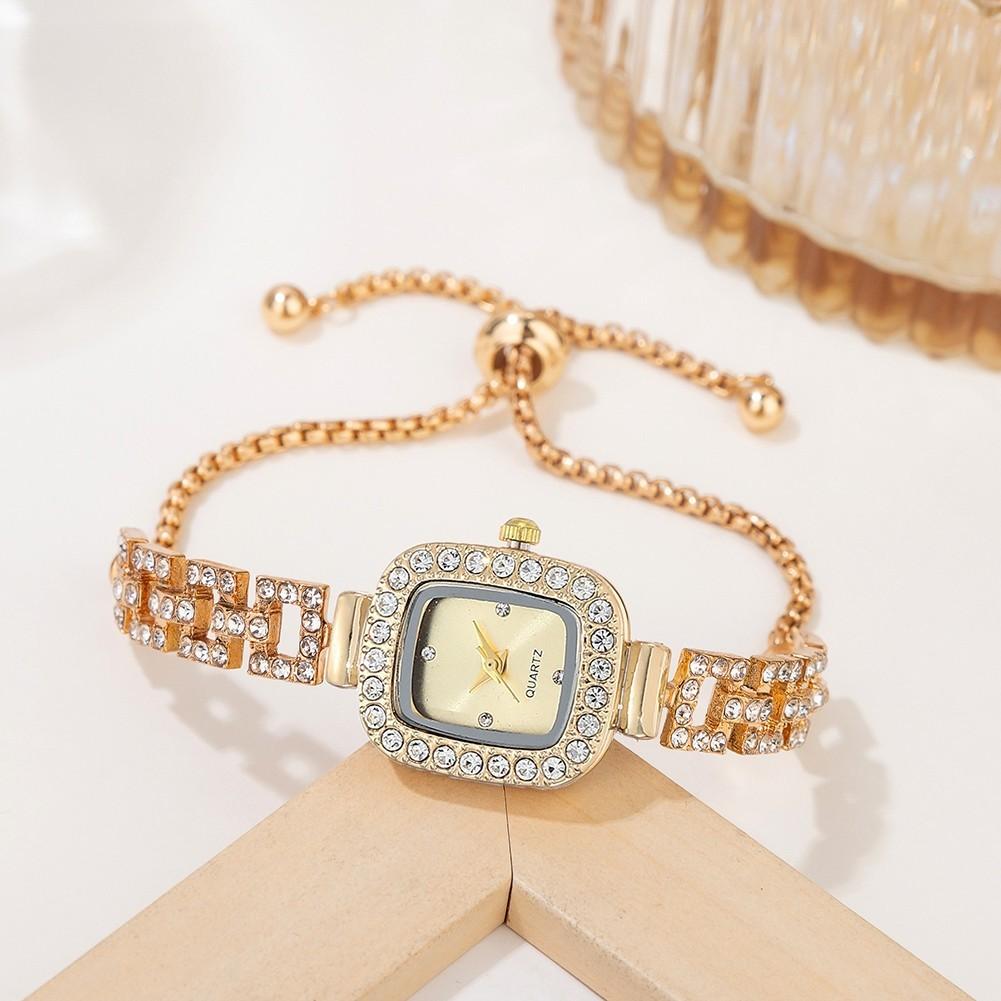 Sleek Ladies' Diamond Inlaid Bracelet Watch for Casual or Formal Occasions