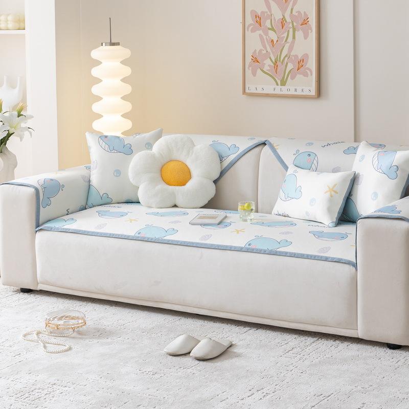 Cartoon Eisrattan Sofa Kissen Matte Kalte Matte Eisseidenmatte Waschbar Sommer Sofaüberwurf Kalte Sitzkissen Sommer