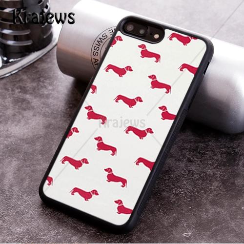 Krajews Dachshund Sausage Dog Soft Phone Case For iPhone 17 Air 16 16e 15 14 11 12 13 Pro MAX Plus Cover Shell Coque