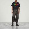 T Shirts Men's Black Crew Neck Moderate 616036-XJFF9-1152