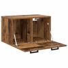 Wall Mounted Cabinet In Reclaimed Wood Look 60 X 36.5 X 35 Cm Particleboard