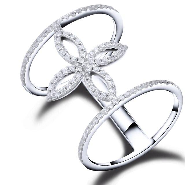 

Женское кольцо из стерлингового серебра 925 пробы с цветочными линиями и кристаллами циркона Micro Pave, модное вечернее кольцо для женщин, изящные ювелирные изделия в европейском стиле 8