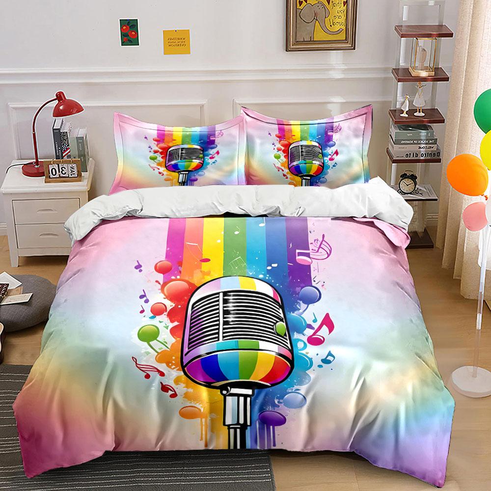 Colorful melody explosion. Bedding sets Duvet covers Pillowcases(1* Duvet Cover 2* Pillowcases without duvet insert)