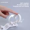 Five Link Clothes Hanger with Hooks Balcony Wardrobe Space Saving Storage Rack Student Dormitories Multi-layer Clothes Organiser