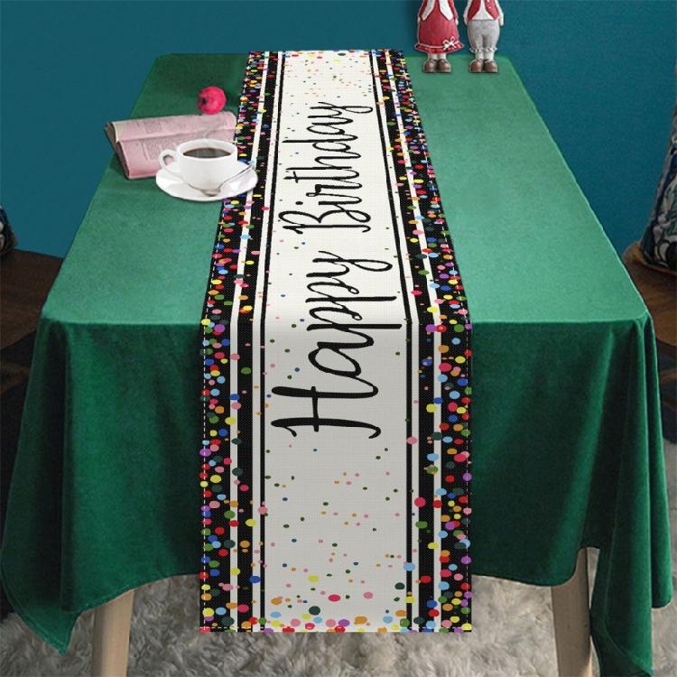 Dining Table Cloth Placemat Happy Birthday Decoration Table Cloth Placemat Color