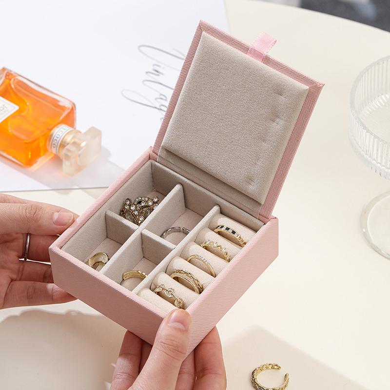 Perfect Companion Gift Mini Leather Jewelry Case with Velvet Interior, Organizes All Your Essentials for a Trip, or Daily Use