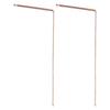 2pcs Pure Copper Metal Detector Rod Flexible Water Witching Portable Dragon Seeking Detachable Tool Dowsing Rod