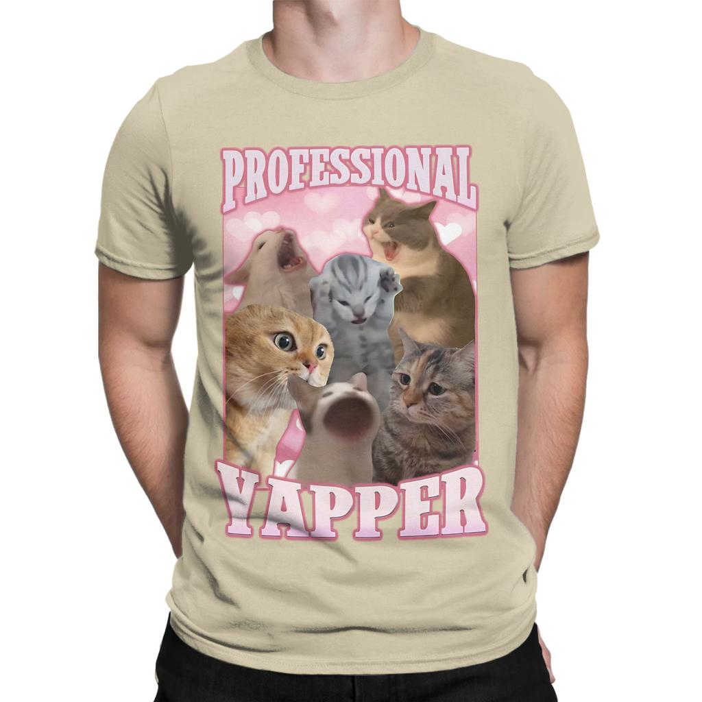 professional yapper funny meme Funny Graphic 100 Cotton TShirt Meme Tops Tees For Unisex