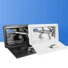 RV Outdoor Shower Box Kit with Stainless Steel Pull Out Head and Easy Installation for Motorhome Van