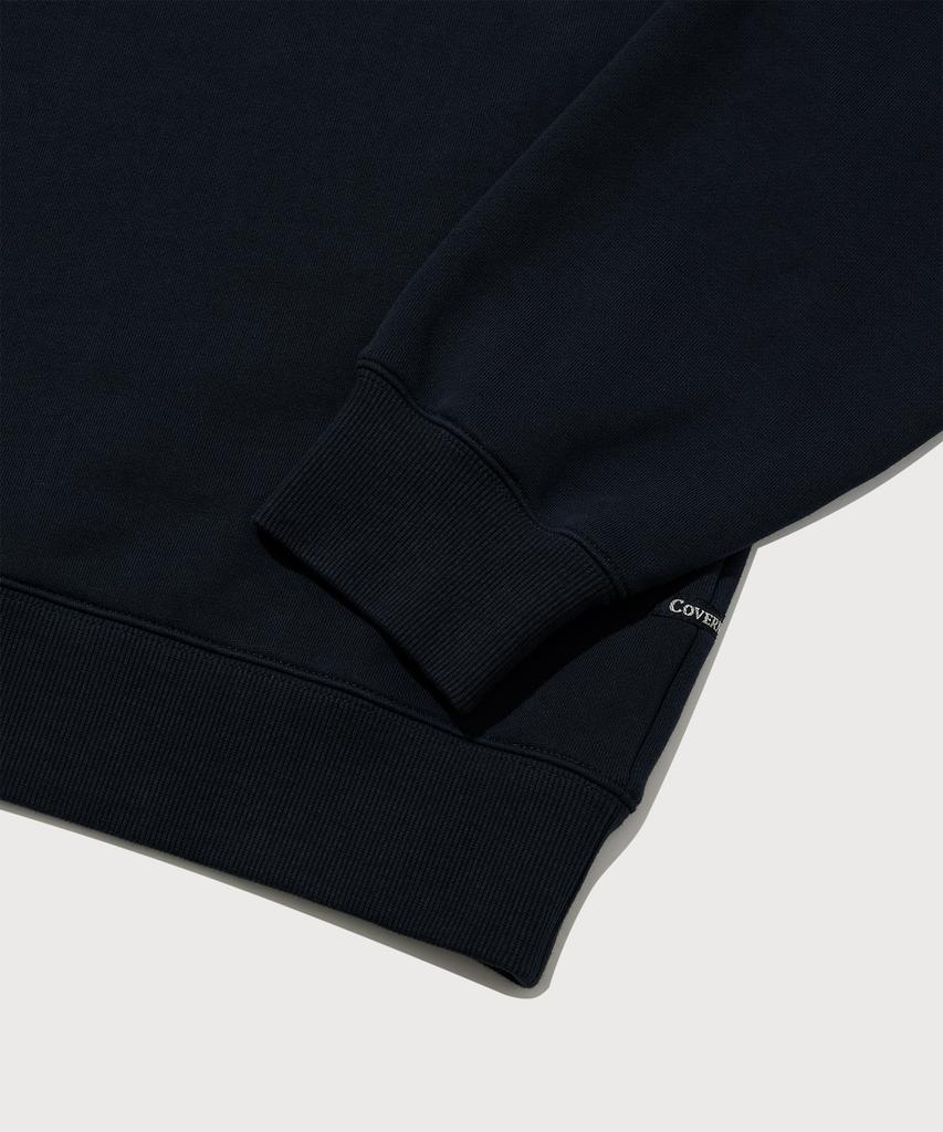 COVERNAT C Logo Half-Zip Sweatshirt Navy