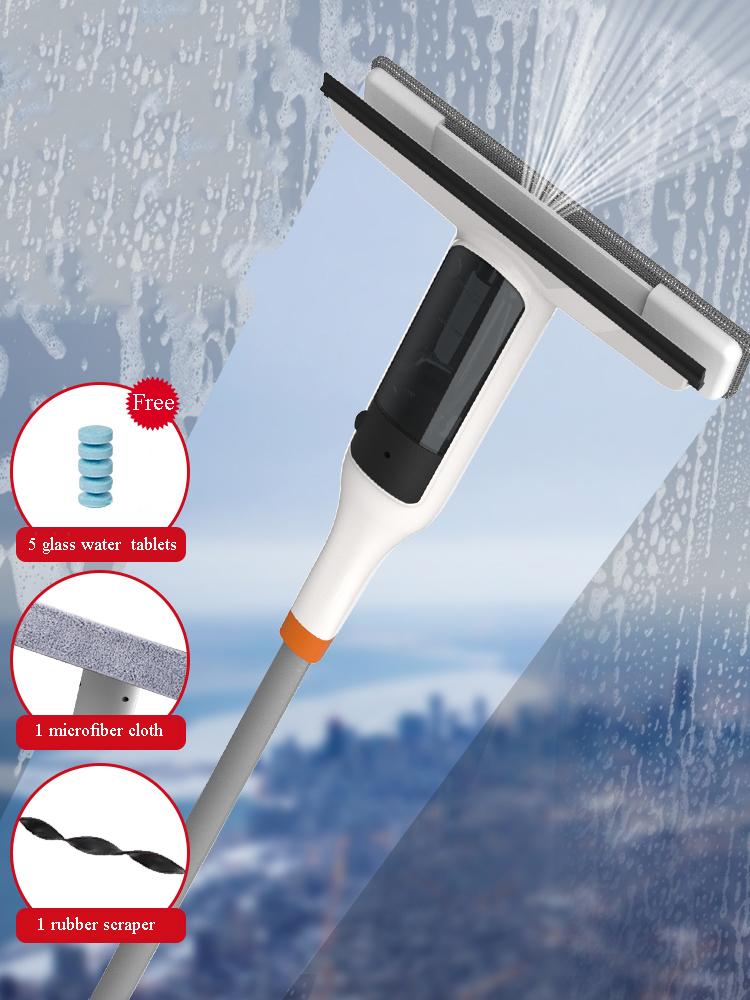 Бытовой Очиститель Стекол Очиститель Окон Портативный Скребок Двусторонний Скребок для Стекол Быстрое Впитывание Воды Сильное Удаление Пятен