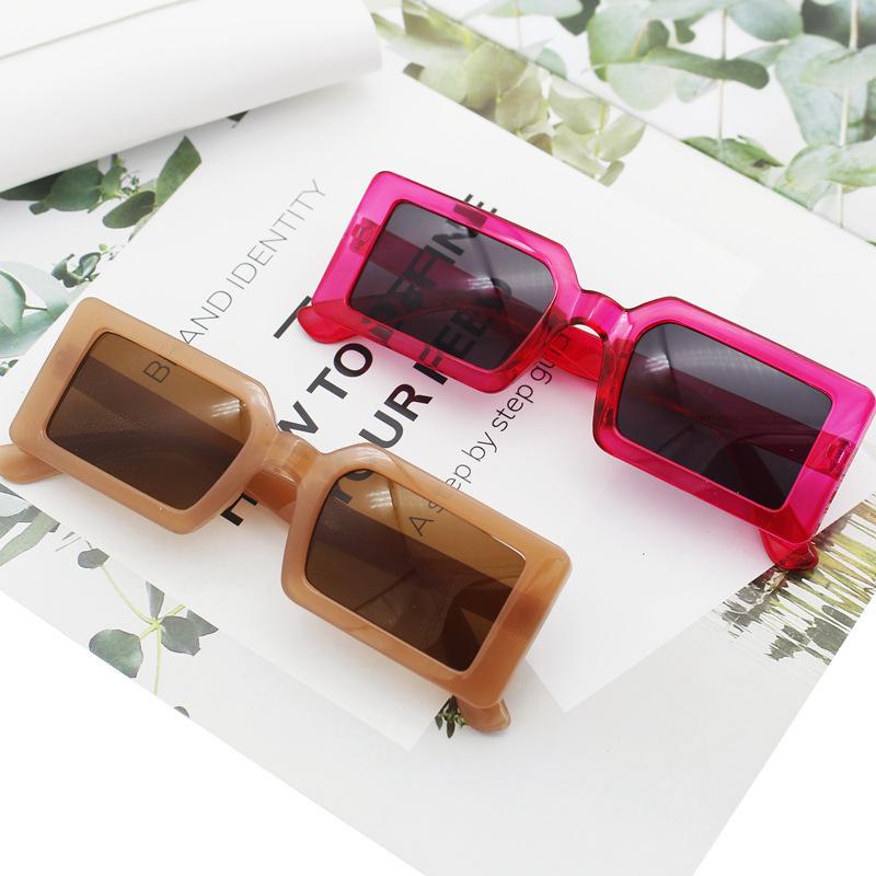 Square Sunglasses Women'S Small Frame Sunglasses Trendy Catwalk Sunglasses Street Shooting Retro