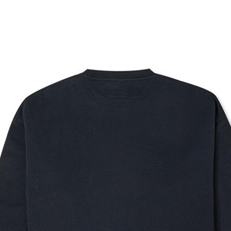 Men's Converse Sweatshirts Unisex Black Crew Neck Thickened Regular