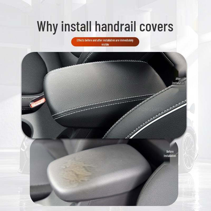 Copertura per Bracciolo in Pelle per Modelli Hyundai IX25 2015-2018 - Modifica Interna a Copertura Totale