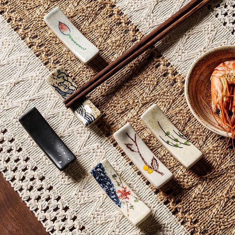 Qiwei Japanese Style Ceramic Chopstick and Spoon Rest