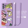 Case for Samsung Galaxy A20s A30s A06 A71 A73 A03 A02s A50 A56 A05 A04 A53 Phone Cover Cartoon Cute Shin-chan