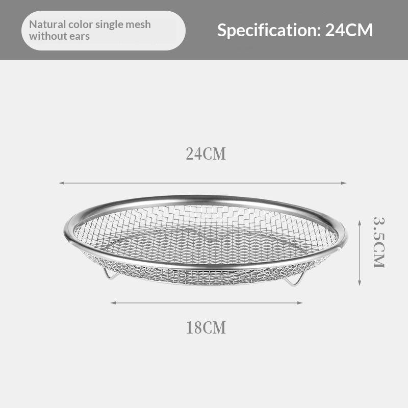Stainless Steel Mesh Oil Filter Tray Drain Basket Reusable Vegetable Draining Rack Fried Food Strainer
