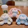 Plush Dudu Rabbit Cartoon Key Chain, Cute Couple Dolls, Bag Pendants, Small Gifts, Figurine Ornaments, Key Chain