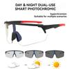 Gafas de Ciclismo Fotocromáticas para Uso Diurno y Nocturno Gafas de Moda Unisex a Prueba de Viento para Deportes al Aire Libre y UV400
