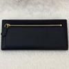 Used Excellent Condition  RFID Built-in PRADA Saffiano Long Wallet with Pass Case, Black