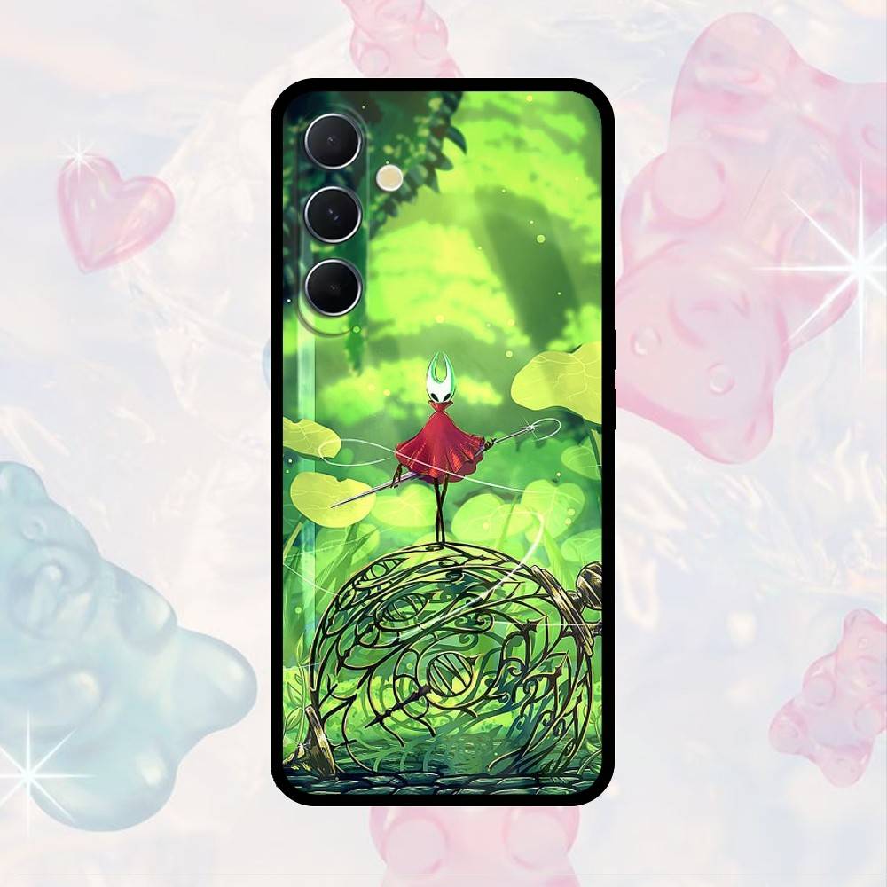 

AAA Hollow k-Knight Silksong game Phone Case For Samsung S25,S24,S21,S22,S23,S30,Ultra,S20,Plus,Fe,Note,10,9,5G Black Cover Samsung S22plus5G