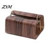 Sturdy Storage Box Wooden Tissue Holder, Rectangular Decorative Paper Napkin Dispenser, Compact Dispenser Organizer, for Office Desk Home Decor
