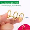 Six-Hole Metal Binder Rings - Multi-Hole Loose Leaf Binding Clip