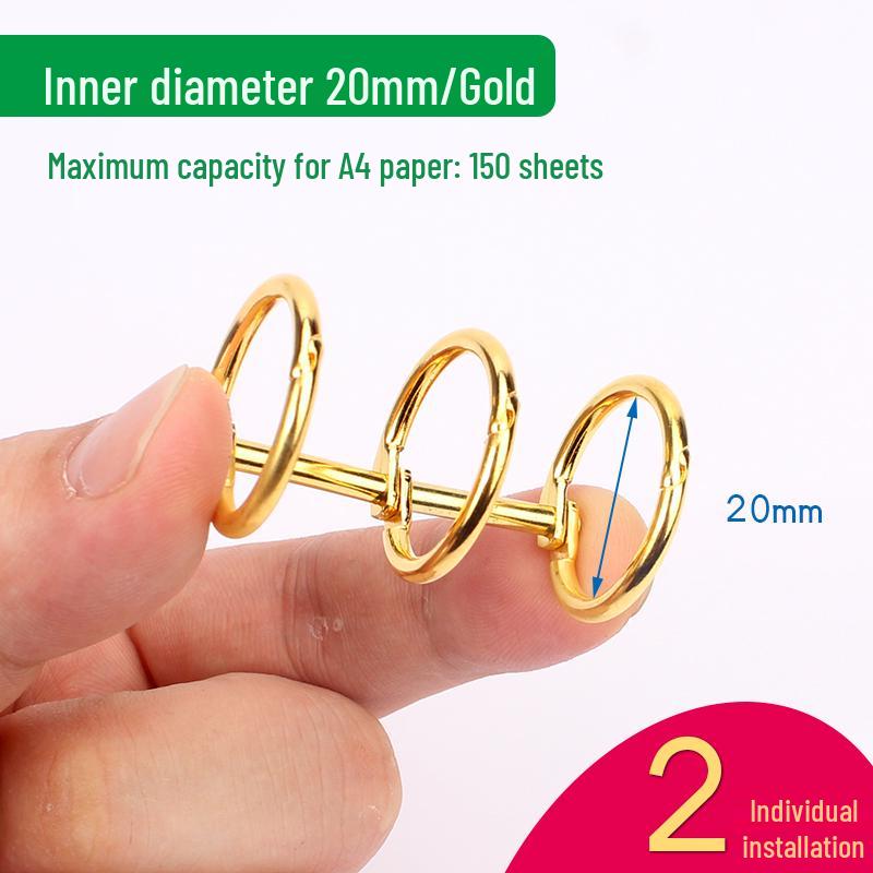 Six-Hole Metal Binder Rings - Multi-Hole Loose Leaf Binding Clip