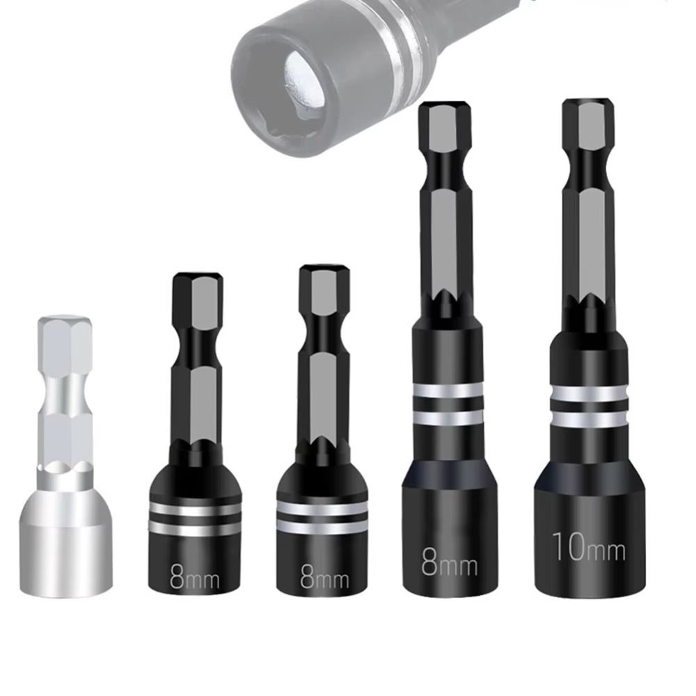 8mm Magnetic Nut Screwdriver DIY Hex Shank Driver for Power Drills Drivers Socket Kit