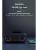 X8 Waterproof Bluetooth Speaker with Power Bank, Luminous Outdoor Subwoofer, Colorful Lights, and IPX7 Rating.