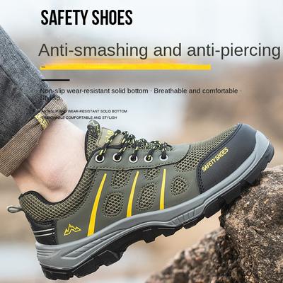 Buty Ubezpieczeniowe Pracy Niskie Buty Bezpieczeństwa ze Stalową Podeszwą Buty Ubezpieczeniowe Pracy Męskie Buty na Plac Budowy