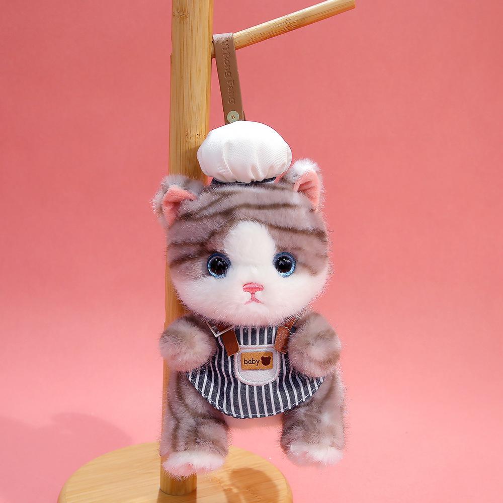 Calico Cat Plush Doll Keychain - Cute & Comforting Birthday Gift