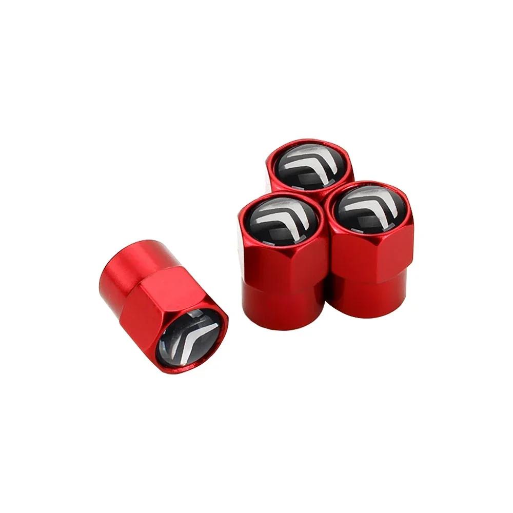 Metal Car Tyre Valve Stem Caps for Citroen Badge Berlingo C3 C4 C5 C1 C2 Berlingo C-ELYSEE Cactus Xsara Auto Exterior Accessorry