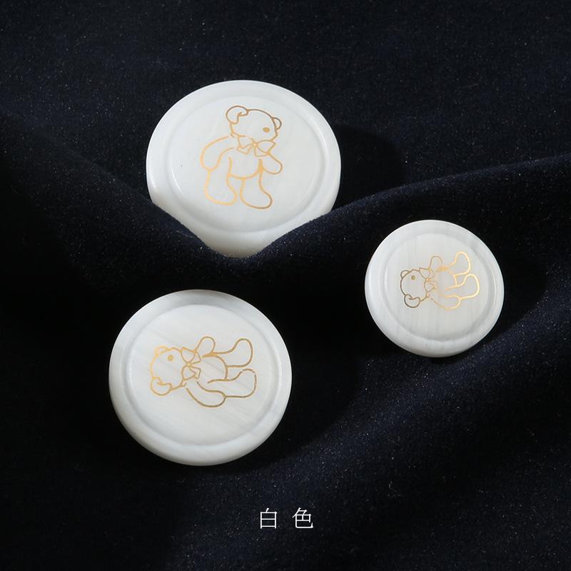 Sweater Button Top Women'S Round Coat Resin Button Cartoon Children'S Button Cardigan Jacket Cute Button High-End