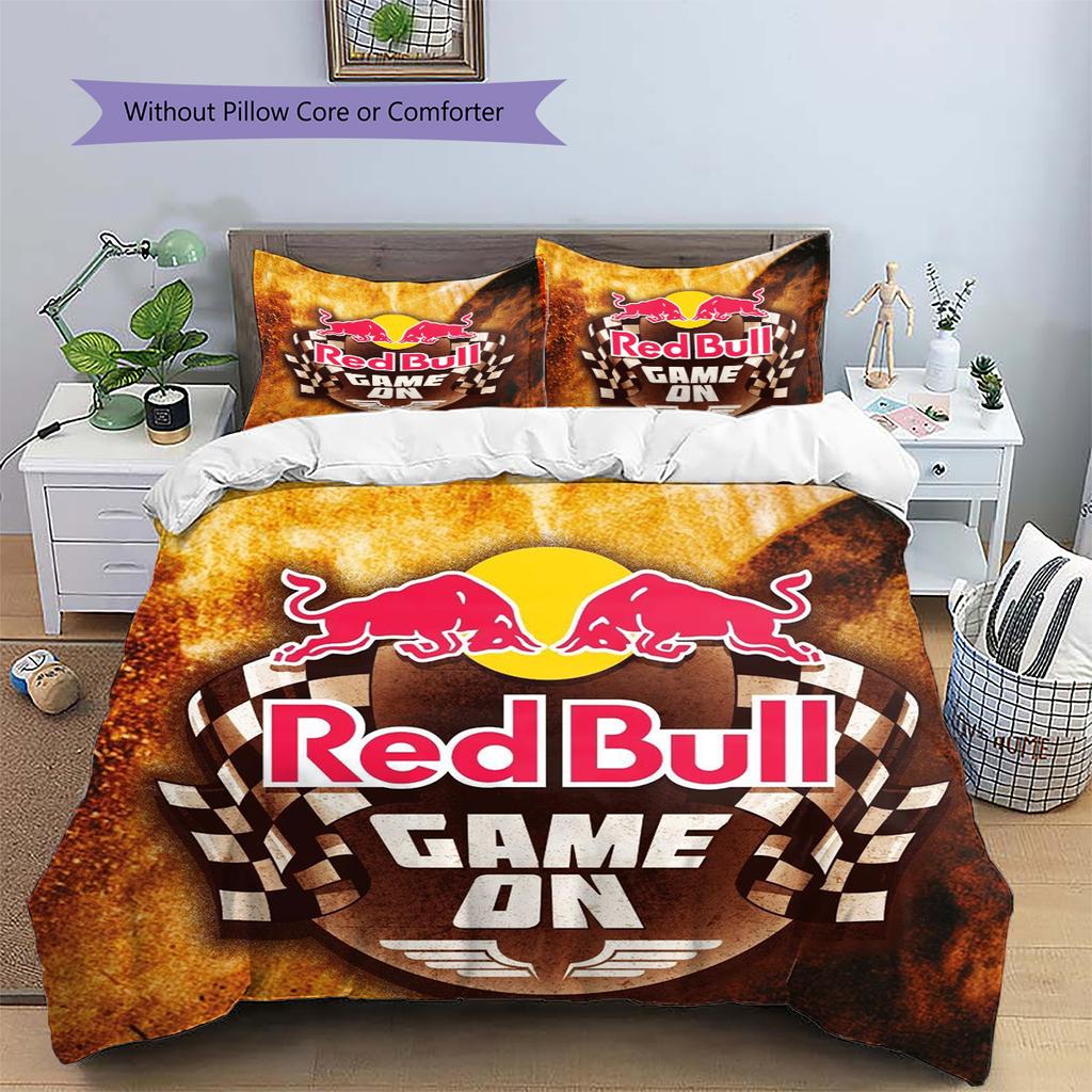 New York Red Bulls Pattern Bedding Home Decoration Birthday Gift (1 * duvet cover + 2 * pillowcase, without core)